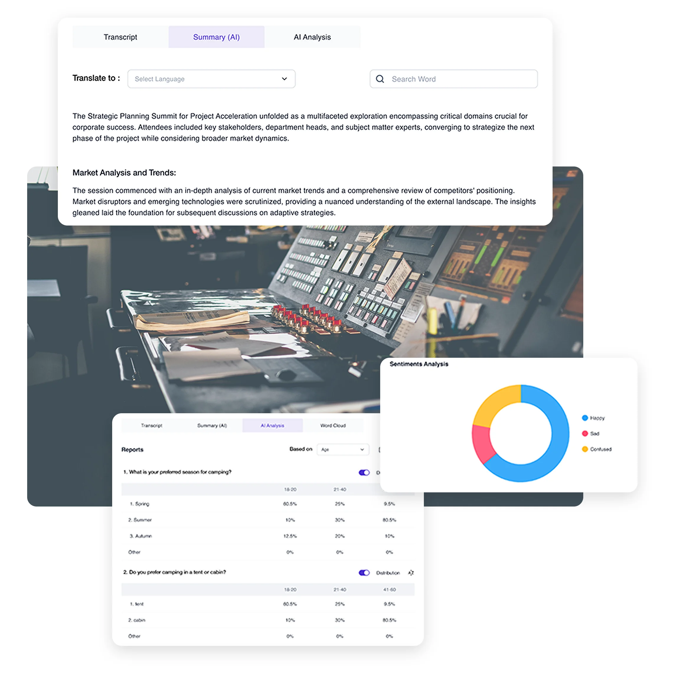 Terapage AI analytics platform for market research insights