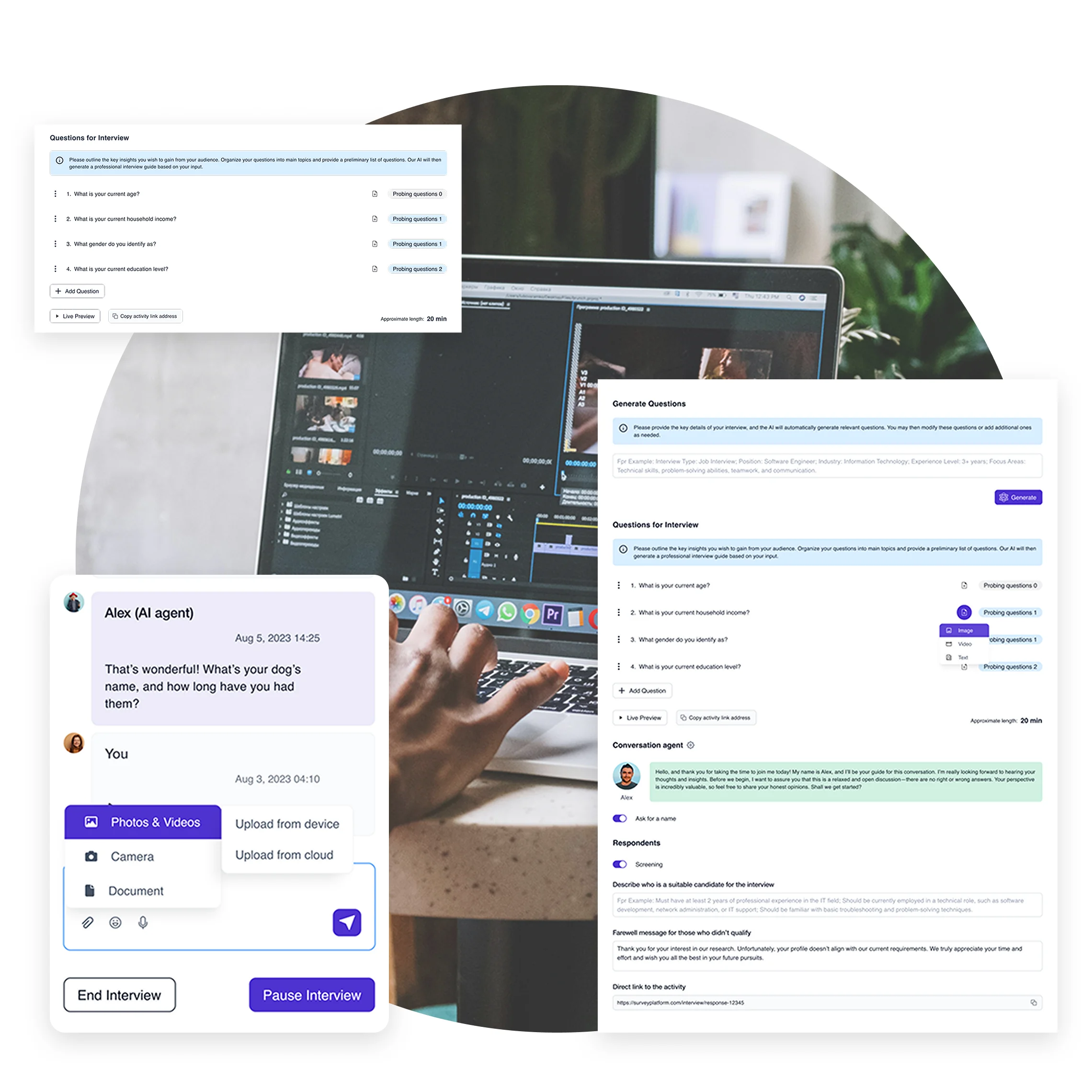 Terapage: online qualitative and quantitative market research platform