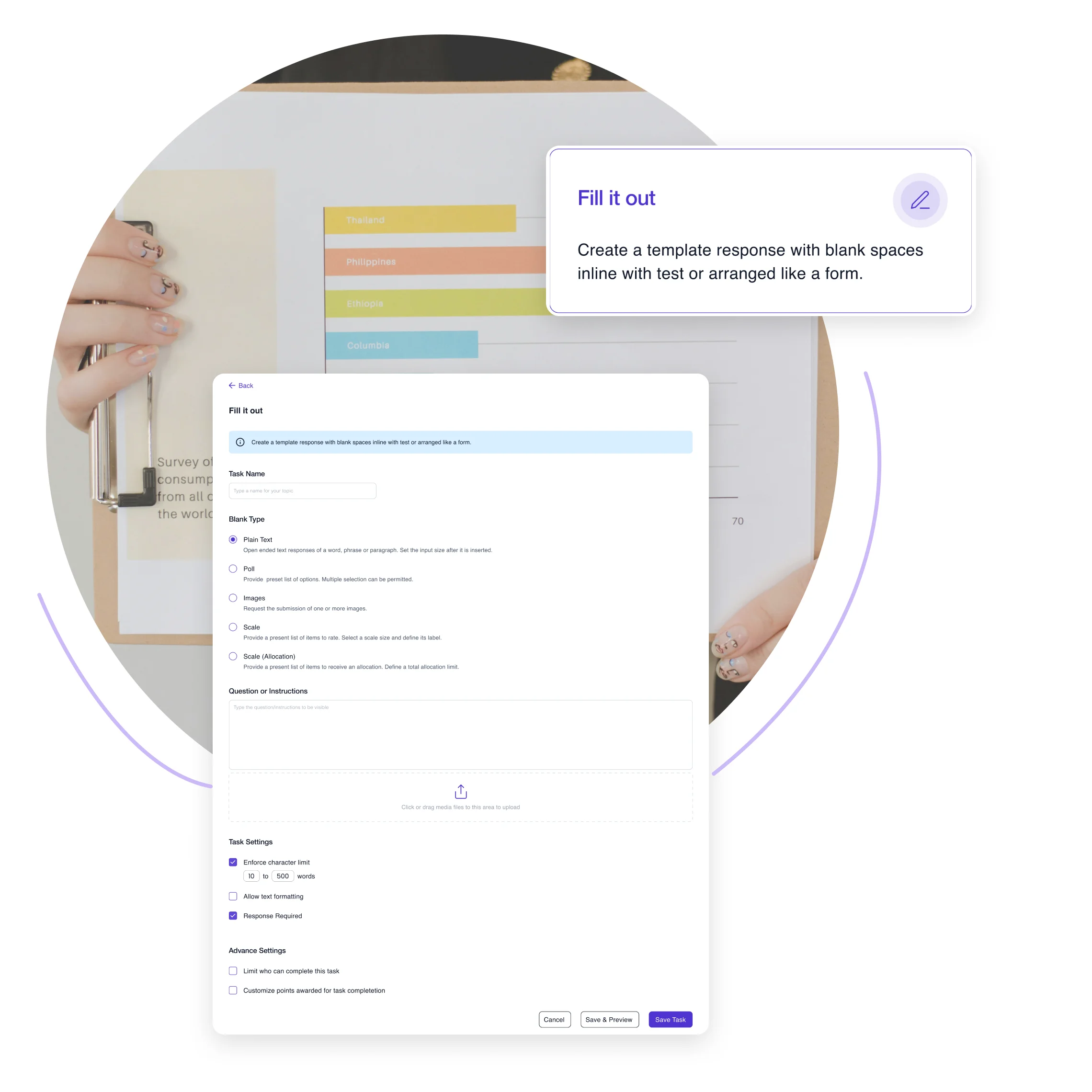Terapage: online qualitative and quantitative market research platform