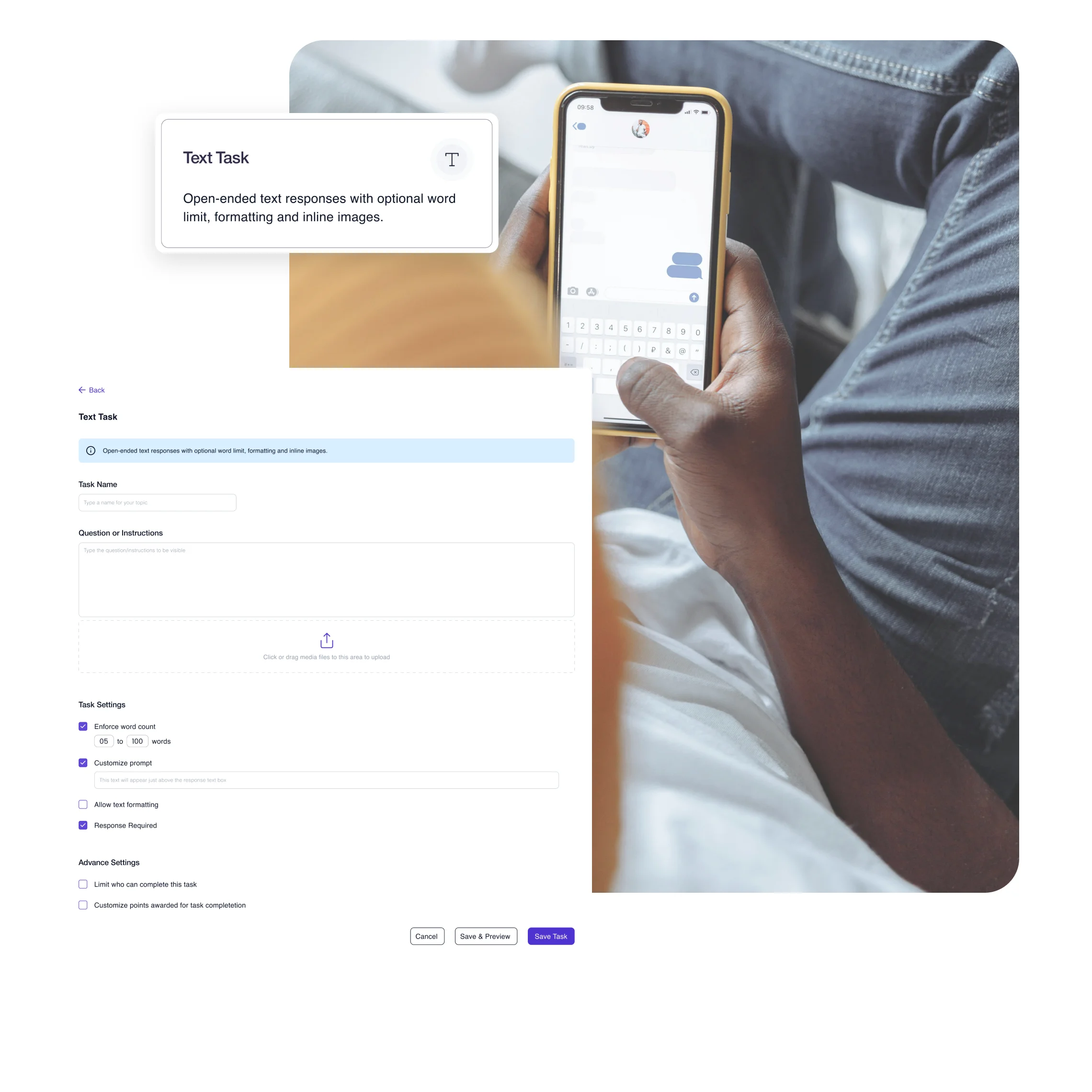 Terapage: online qualitative and quantitative market research platform