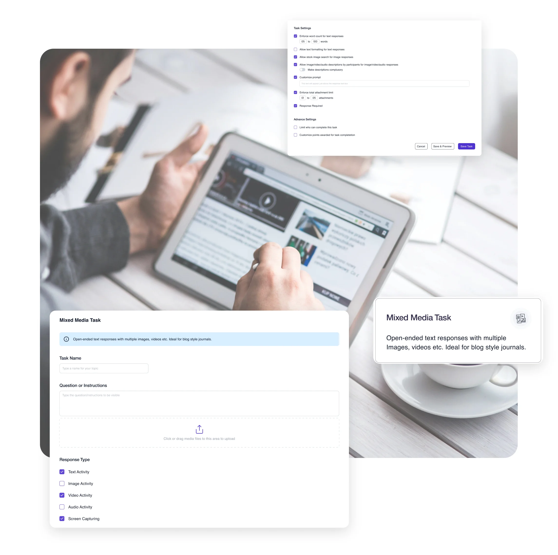 Terapage: online qualitative and quantitative market research platform