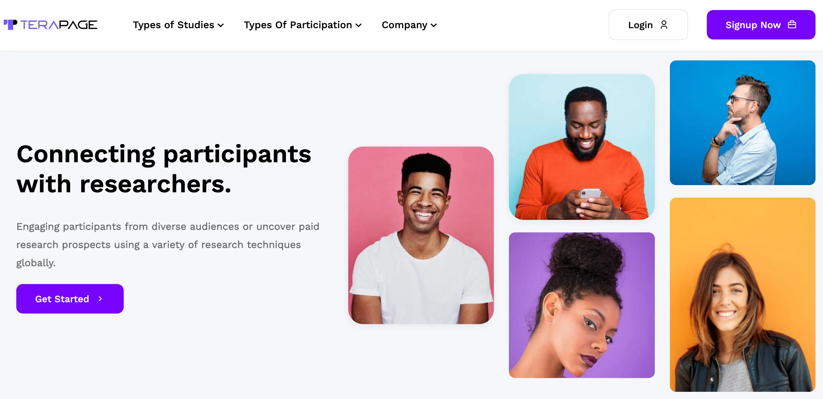 Terapage: online qualitative and quantitative market research platform