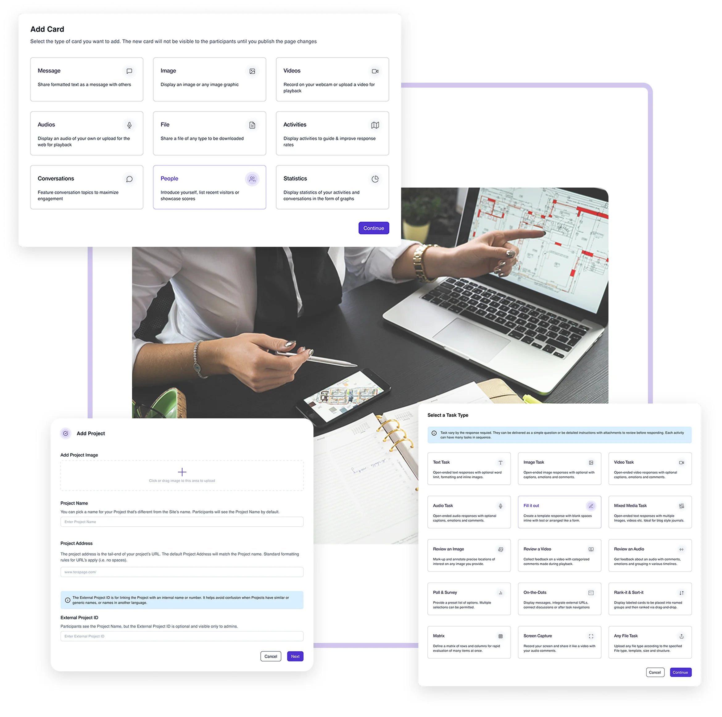 Terapage: online qualitative and quantitative market research platform
