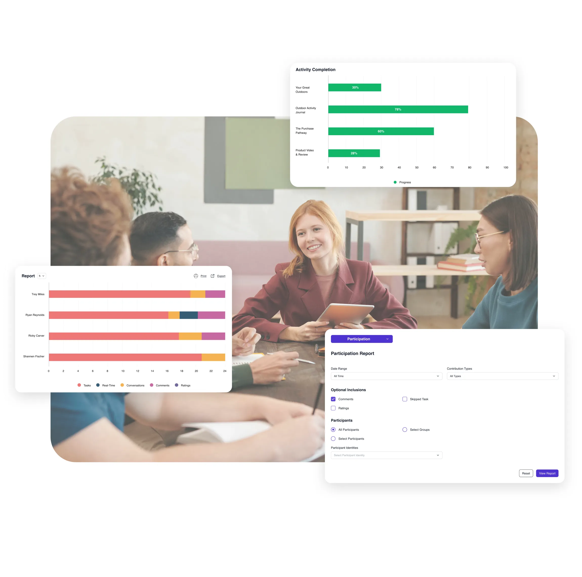 Participant management dashboard for qualitative and quantitative research on Terapage