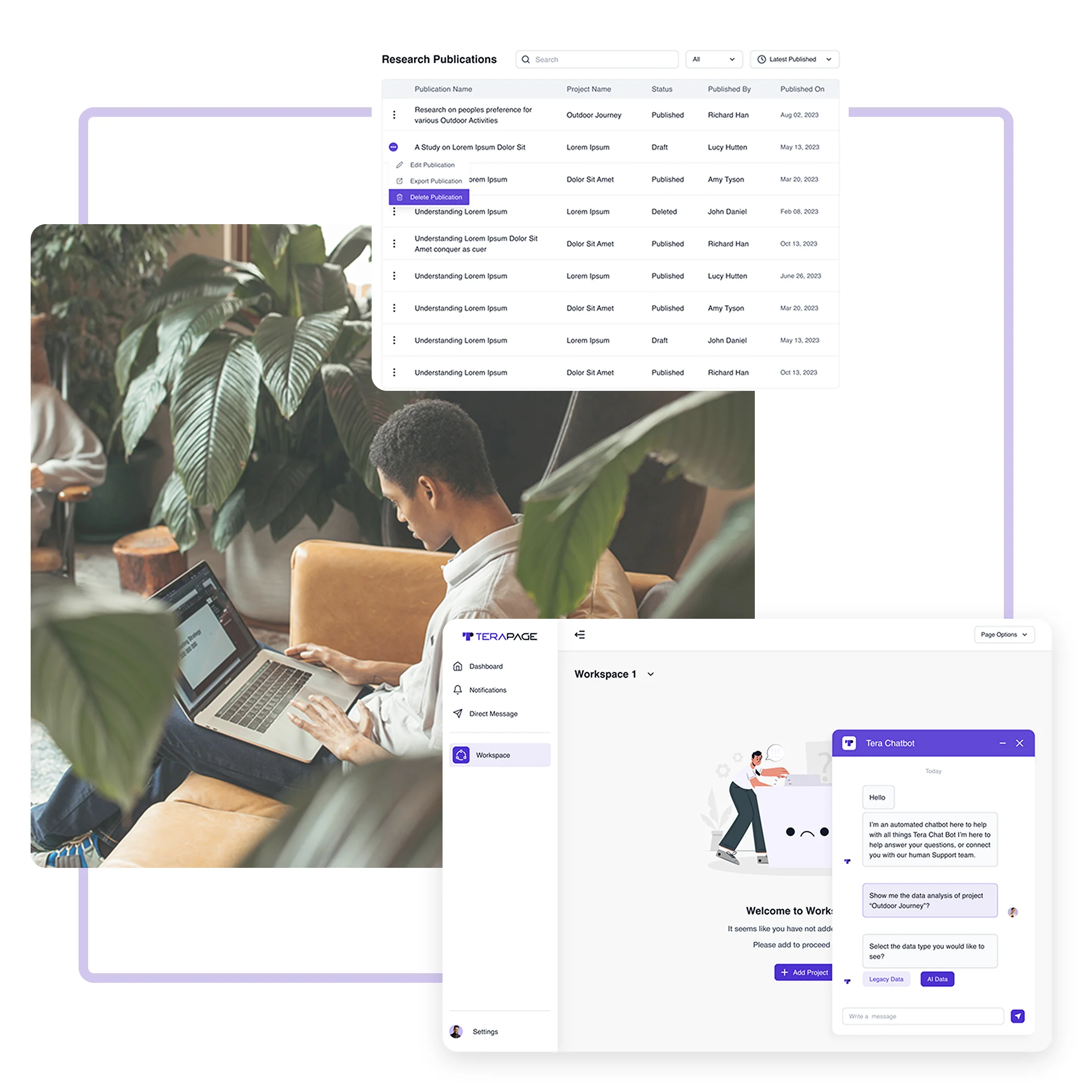 Terapage: online qualitative and quantitative market research platform