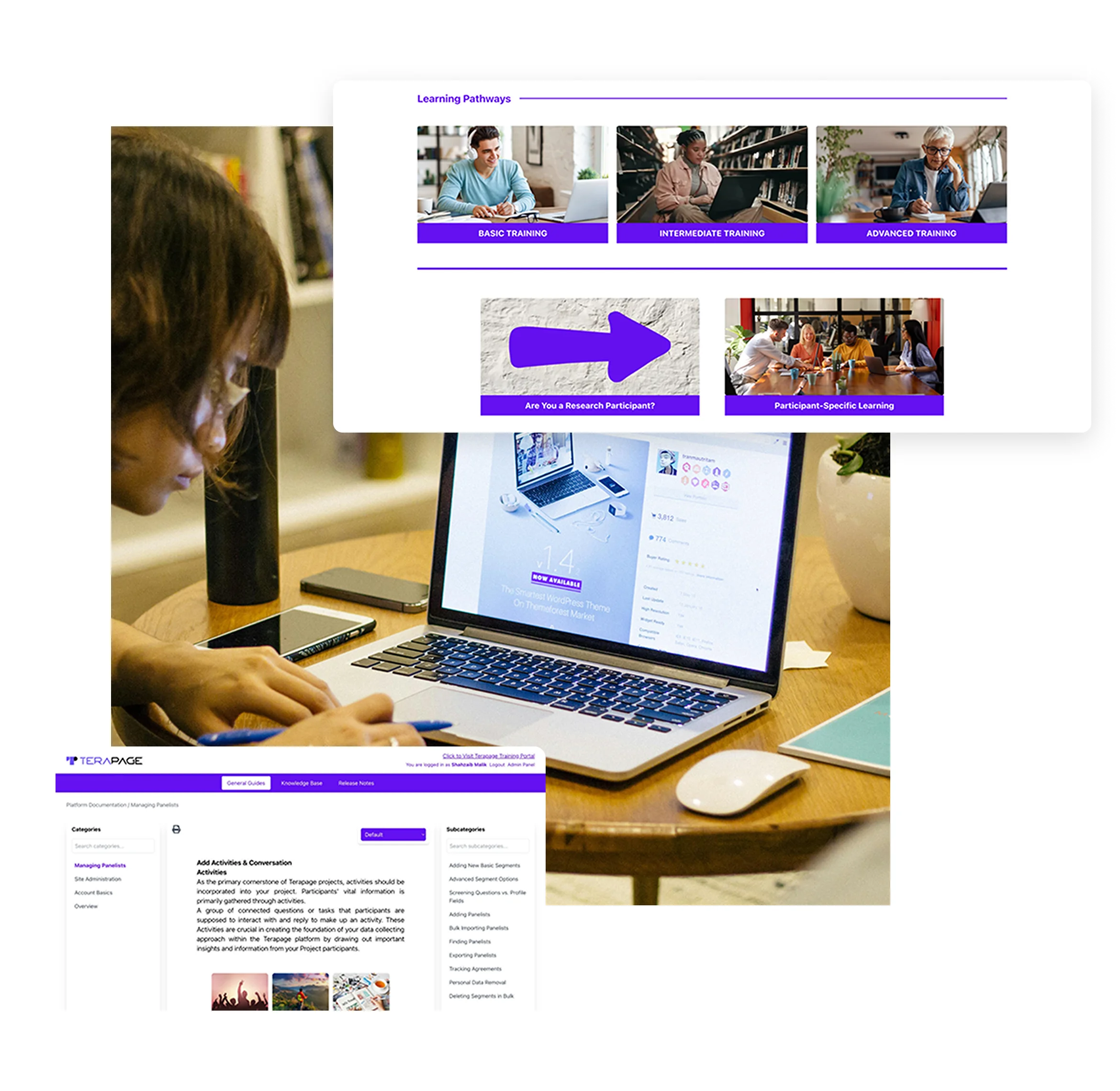 Terapage: online qualitative and quantitative market research platform