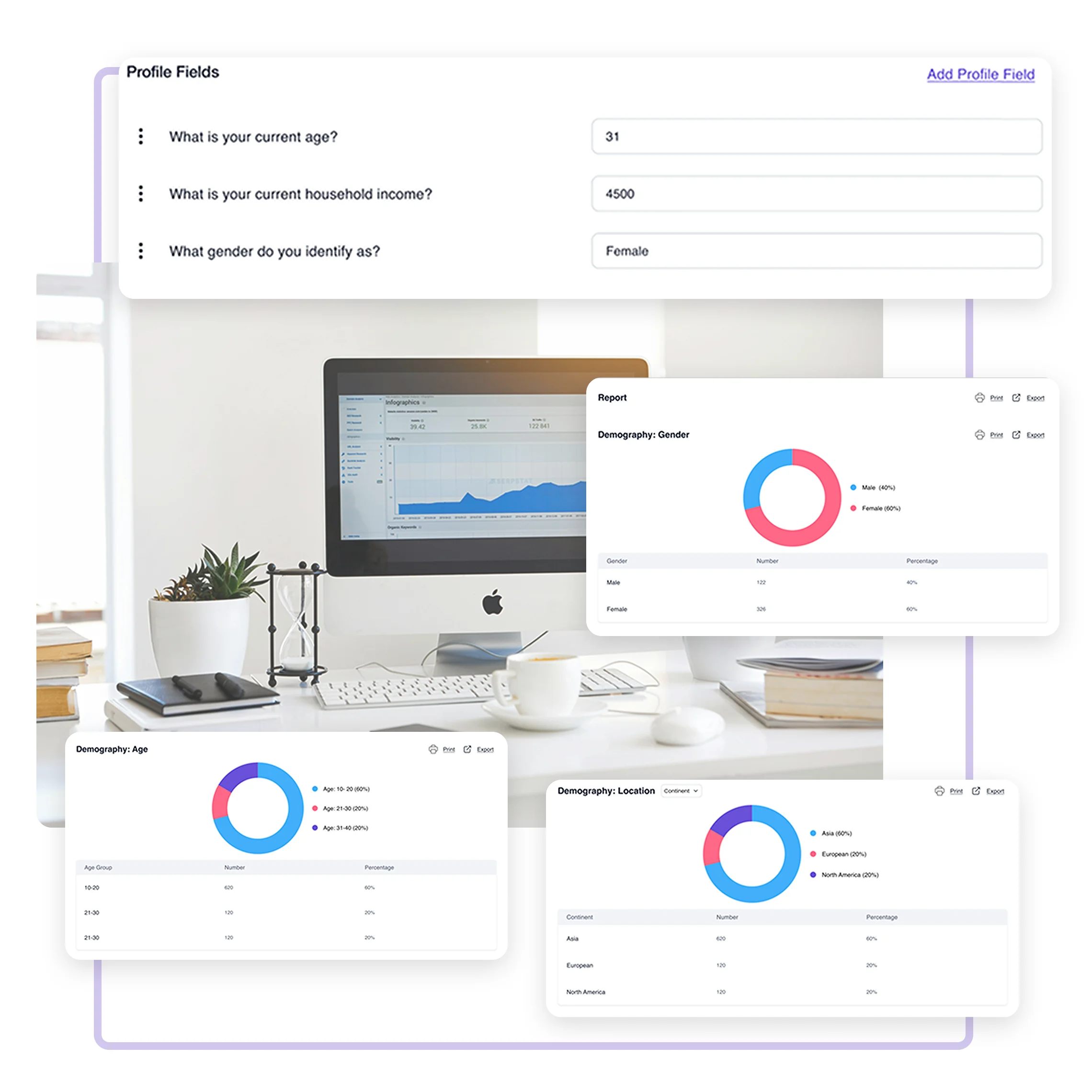 Custom synthetic dataset settings for targeted market research analysis