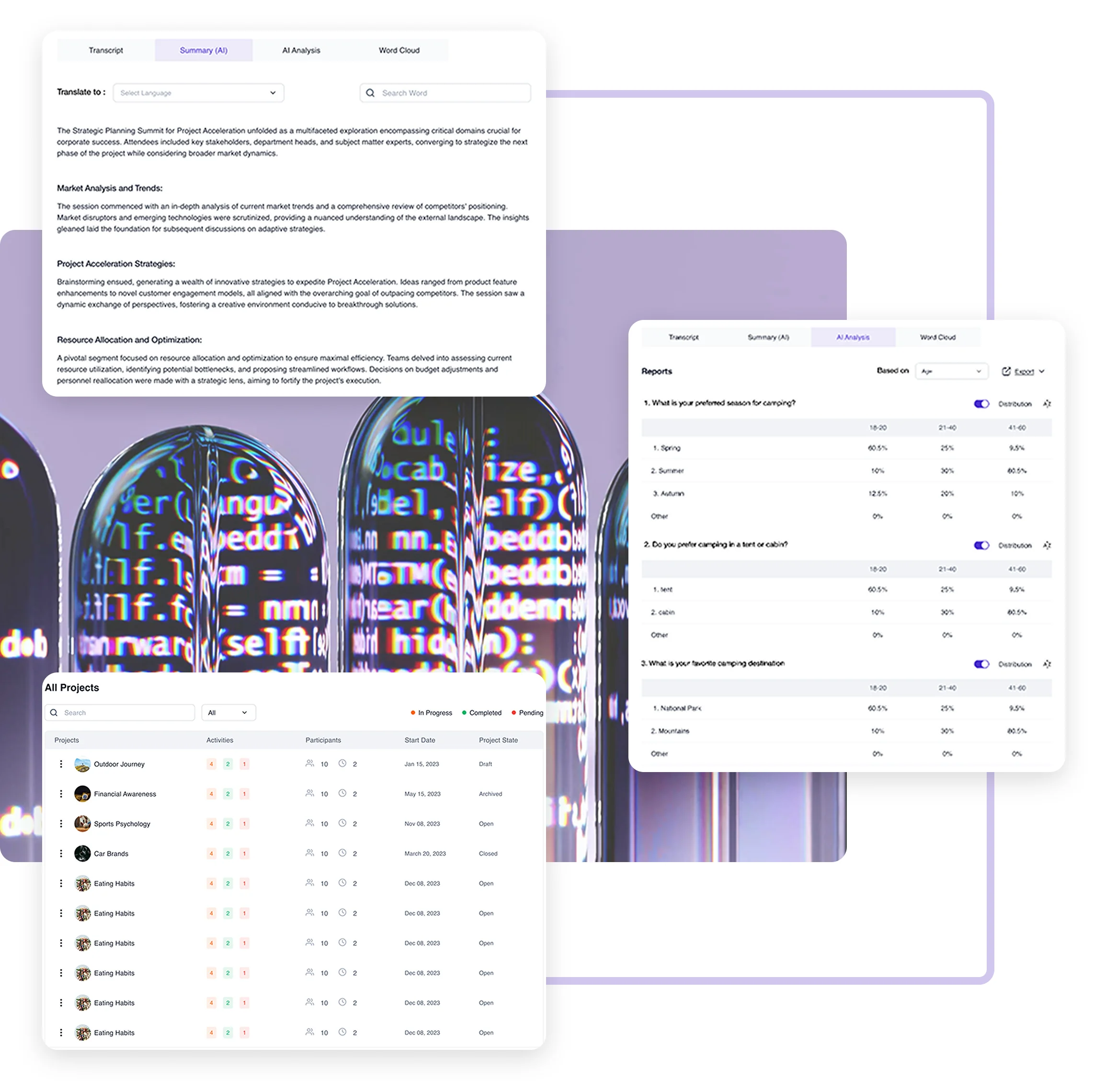 Terapage: online qualitative and quantitative market research platform