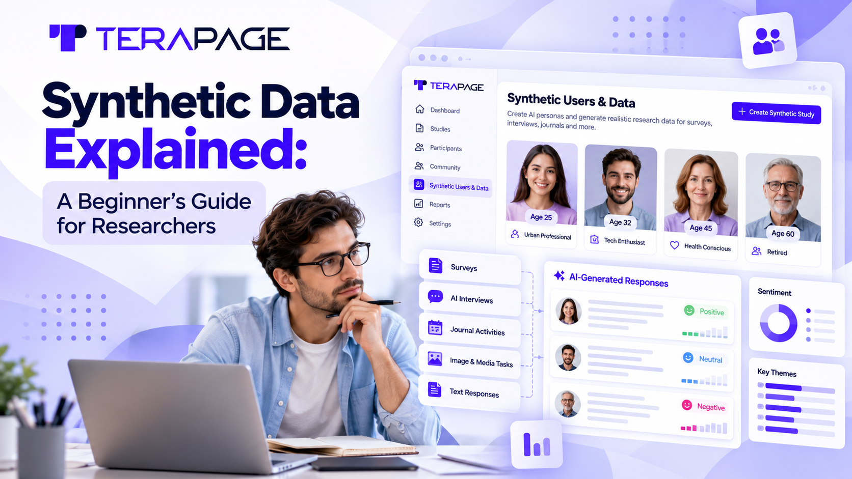 Synthetic data explained: AI personas and synthetic users for market research on Terapage