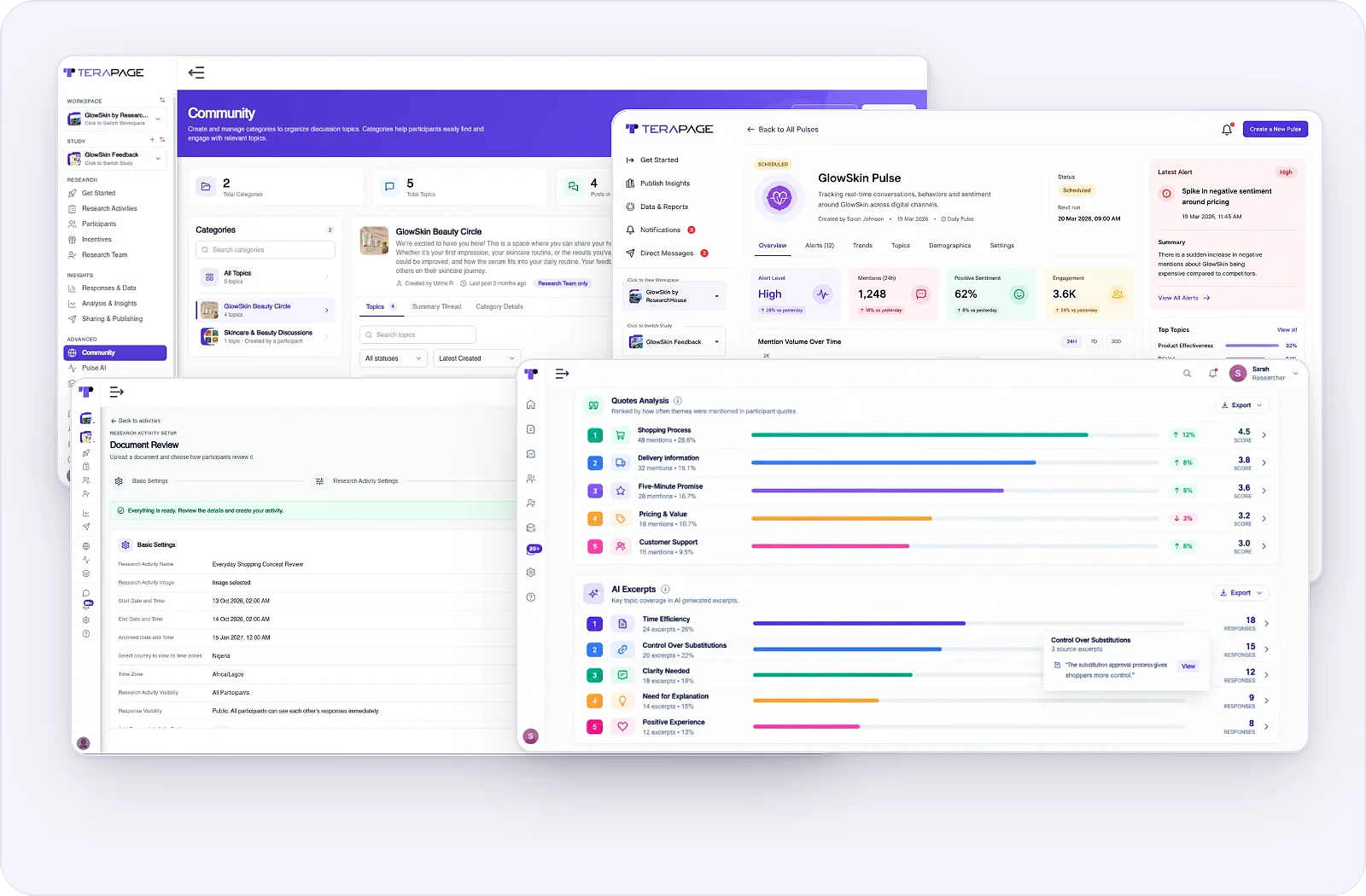 Terapage for Consumer Goods and Services in Terapage