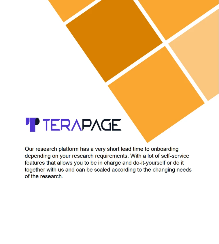 Cover page of a PDF publication generated in Terapage